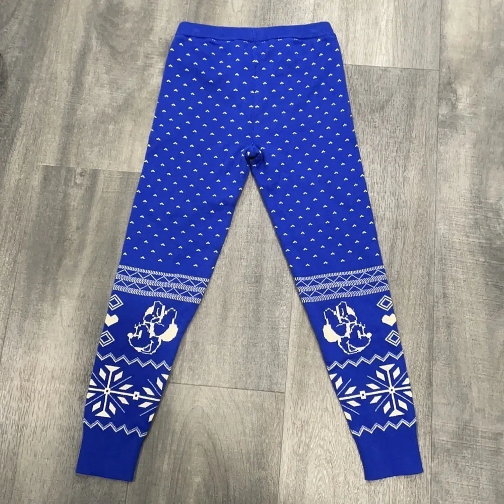 Gap x Disney Minnie Mickey Blue Fair Aisle leggings NEW
